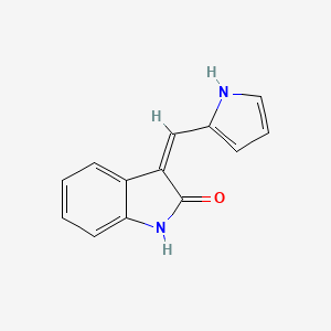 molecular formula C13H10N2O B3251622 (Z)-3-((1H-吡咯-2-基)亚甲基)吲哚啉-2-酮 CAS No. 210303-07-4