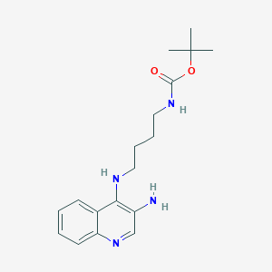 B3251623 tert-Butyl (4-((3-aminoquinolin-4-yl)amino)butyl)carbamate CAS No. 210303-90-5