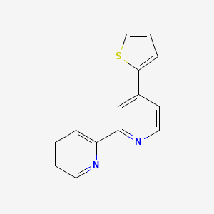 molecular formula C14H10N2S B3251629 4-(Thiophen-2-yl)-2,2'-bipyridine CAS No. 210363-85-2