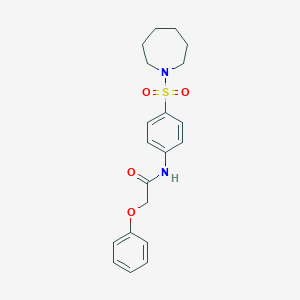 molecular formula C20H24N2O4S B325163 N-[4-(1-azepanylsulfonyl)phenyl]-2-phenoxyacetamide 