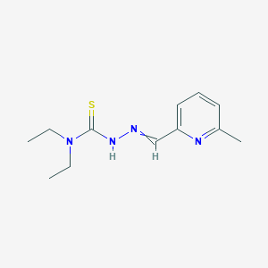 molecular formula C12H18N4S B3251666 Hydrazinecarbothioamide, N,N-diethyl-2-[(6-methyl-2-pyridinyl)methylene]- CAS No. 210700-64-4