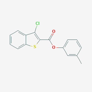 molecular formula C16H11ClO2S B325167 3-Methylphenyl 3-chloro-1-benzothiophene-2-carboxylate 