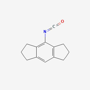 molecular formula C13H13NO B3251675 4-Isocyanato-1,2,3,5,6,7-hexahydro-s-indacene CAS No. 210827-31-9