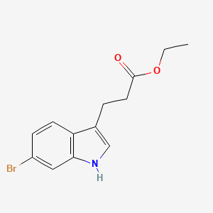 molecular formula C13H14BrNO2 B3251689 Ethyl 3-(6-Bromo-3-indolyl)propanoate CAS No. 210889-33-1