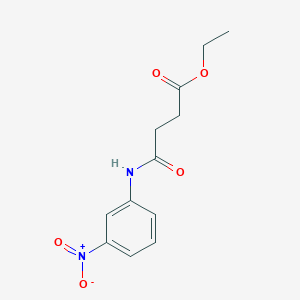 molecular formula C12H14N2O5 B325170 Ethyl 4-[(3-nitrophenyl)amino]-4-oxobutanoate 