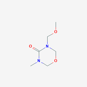 molecular formula C6H12N2O3 B3251717 3-(Methoxymethyl)-5-methyl-1,3,5-oxadiazinan-4-one CAS No. 21115-47-9