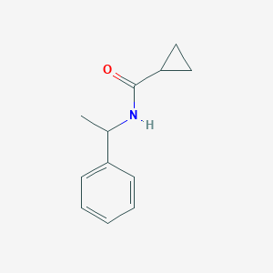 molecular formula C12H15NO B325172 N-(1-phenylethyl)cyclopropanecarboxamide 