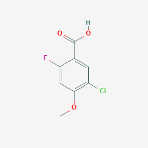 molecular formula C8H6ClFO3 B3251725 5-Chloro-2-fluoro-4-methoxybenzoic acid CAS No. 211172-72-4