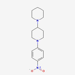 molecular formula C16H23N3O2 B3251753 1-(4-Nitrophenyl)-4-(piperidin-1-yl)piperidine CAS No. 211247-61-9