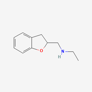 molecular formula C11H15NO B3251761 N-(2,3-dihydro-1-benzofuran-2-ylmethyl)ethanamine CAS No. 21130-02-9