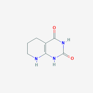 molecular formula C7H9N3O2 B3251773 5,6,7,8-Tetrahydro-pyrido[2,3-D]pyrimidine-2,4-diol CAS No. 21139-92-4