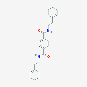 molecular formula C24H32N2O2 B325178 N,N'-bis[2-(1-cyclohexen-1-yl)ethyl]terephthalamide 