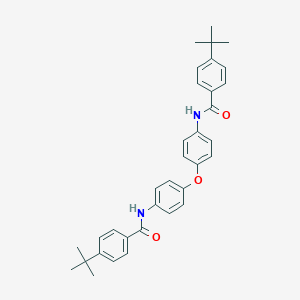 molecular formula C34H36N2O3 B325179 4-tert-butyl-N-(4-{4-[(4-tert-butylbenzoyl)amino]phenoxy}phenyl)benzamide 