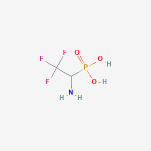 molecular formula C2H5F3NO3P B3251799 (1-Amino-2,2,2-trifluoroethyl)phosphonic acid CAS No. 211571-54-9