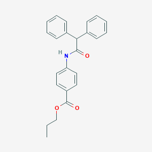molecular formula C24H23NO3 B325181 Propyl 4-[(diphenylacetyl)amino]benzoate 