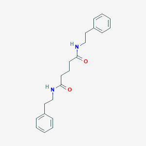 molecular formula C21H26N2O2 B325182 N,N'-bis(2-phenylethyl)pentanediamide 