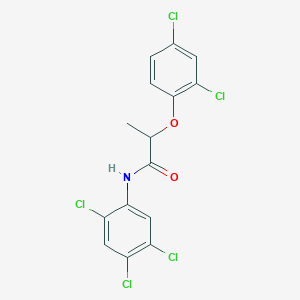 molecular formula C15H10Cl5NO2 B325183 2-(2,4-dichlorophenoxy)-N-(2,4,5-trichlorophenyl)propanamide 
