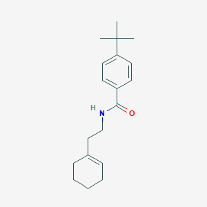 molecular formula C19H27NO B325185 4-tert-butyl-N-[2-(1-cyclohexen-1-yl)ethyl]benzamide 