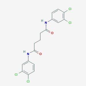 molecular formula C17H14Cl4N2O2 B325187 N,N'-bis(3,4-dichlorophenyl)pentanediamide 