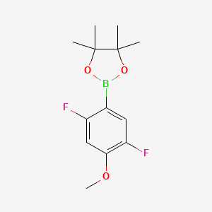 molecular formula C13H17BF2O3 B3251877 2-(2,5-Difluoro-4-methoxyphenyl)-4,4,5,5-tetramethyl-1,3,2-dioxaborolane CAS No. 2121515-03-3