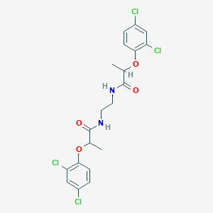 molecular formula C20H20Cl4N2O4 B325188 2-(2,4-dichlorophenoxy)-N-(2-{[2-(2,4-dichlorophenoxy)propanoyl]amino}ethyl)propanamide 