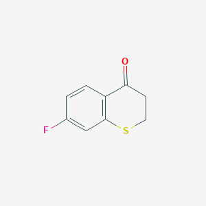 molecular formula C9H7FOS B3251901 7-fluoro-3,4-dihydro-2H-1-benzothiopyran-4-one CAS No. 21243-15-2