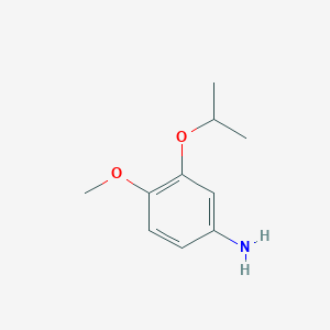 molecular formula C10H15NO2 B3251909 4-Methoxy-3-(propan-2-yloxy)aniline CAS No. 212489-95-7