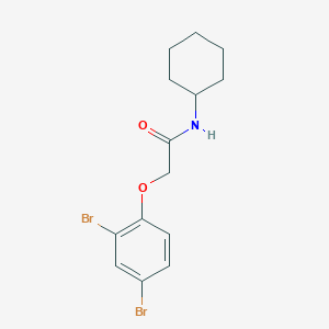 molecular formula C14H17Br2NO2 B325193 N-cyclohexyl-2-(2,4-dibromophenoxy)acetamide 