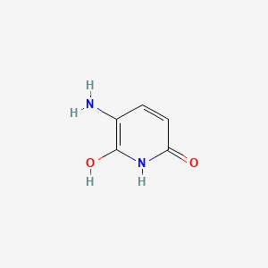 molecular formula C5H6N2O2 B3251943 2(1H)-Pyridinone, 3-amino-6-hydroxy- CAS No. 21269-90-9