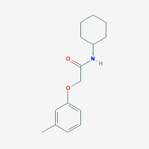 molecular formula C15H21NO2 B325195 N-cyclohexyl-2-(3-methylphenoxy)acetamide 