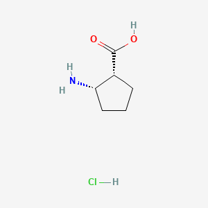 molecular formula C6H12ClNO2 B3251953 cis-2-Amino-1-cyclopentanecarboxylic acid hydrochloride CAS No. 212755-84-5