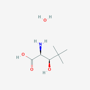 (2S,3R)-2-amino-3-hydroxy-4,4-dimethylpentanoic acid;hydrate