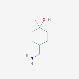 molecular formula C8H17NO B3251965 trans-4-(Aminomethyl)-1-methyl-cyclohexanol CAS No. 212890-47-6