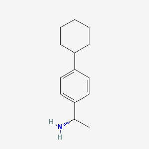 molecular formula C14H21N B3251971 (1S)-1-(4-cyclohexylphenyl)ethanamine CAS No. 212968-69-9