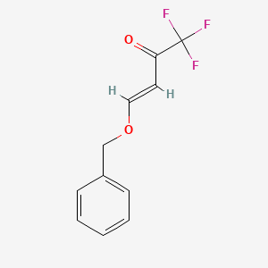 molecular formula C11H9F3O2 B3251975 3-Buten-2-one, 1,1,1-trifluoro-4-(phenylmethoxy)-, (3E)- CAS No. 213128-74-6