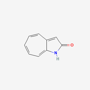 molecular formula C9H7NO B3251989 七环[b]吡咯-2(1H)-酮 CAS No. 2132-34-5