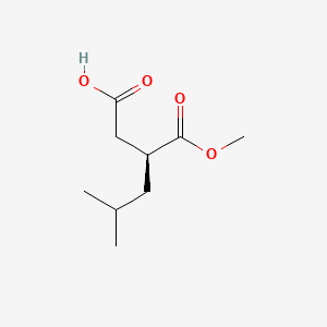 molecular formula C9H16O4 B3251993 (S)-3-(methoxycarbonyl)-5-methylhexanoic acid CAS No. 213270-36-1
