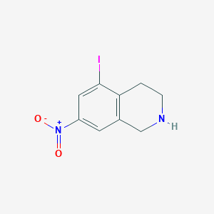 molecular formula C9H9IN2O2 B3252009 Isoquinoline, 1,2,3,4-tetrahydro-5-iodo-7-nitro- CAS No. 213597-92-3