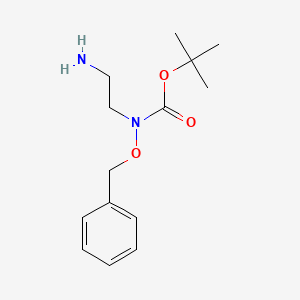 molecular formula C14H22N2O3 B3252029 tert-butyl N-(2-aminoethyl)-N-(benzyloxy)carbamate CAS No. 2137604-57-8