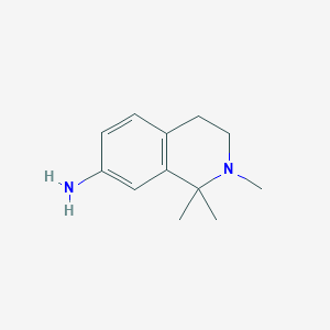 molecular formula C12H18N2 B3252039 7-Amino-1,1,2-trimethyl-1,2,3,4-tetrahydroisoquinoline CAS No. 213765-94-7