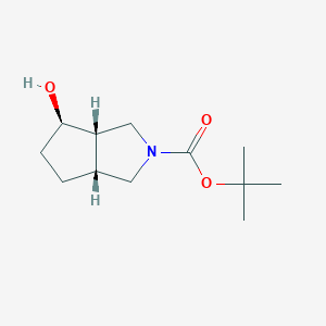 (3aS,4R,6aR)-tert-butyl 4-hydroxyhexahydrocyclopenta[c]pyrrole-2(1H)-carboxylate