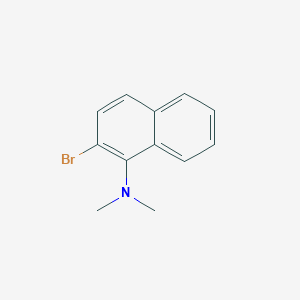 molecular formula C12H12BrN B3252065 2-bromo-N,N-dimethylnaphthalen-1-amine CAS No. 2137820-69-8
