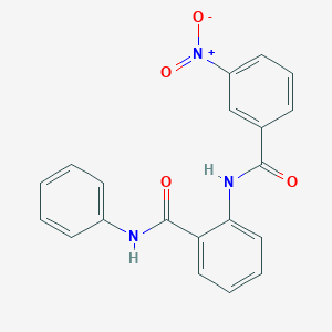 molecular formula C20H15N3O4 B325210 2-[(3-nitrobenzoyl)amino]-N-phenylbenzamide 