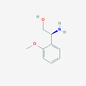molecular formula C9H13NO2 B3252122 (2S)-2-Amino-2-(2-methoxyphenyl)ethan-1-OL CAS No. 213990-64-8