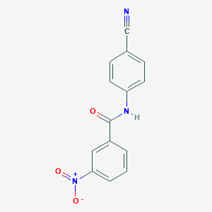 molecular formula C14H9N3O3 B325213 N-(4-cyanophenyl)-3-nitrobenzamide 