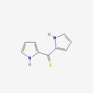 molecular formula C9H8N2S B3252132 bis-(1H-pyrrol-2-yl)-methanethione CAS No. 21401-55-8