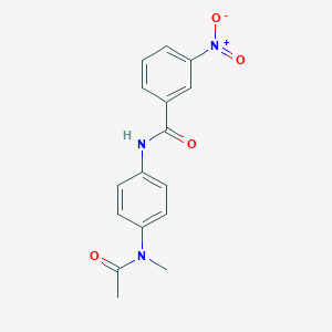 molecular formula C16H15N3O4 B325214 N-{4-[acetyl(methyl)amino]phenyl}-3-nitrobenzamide 