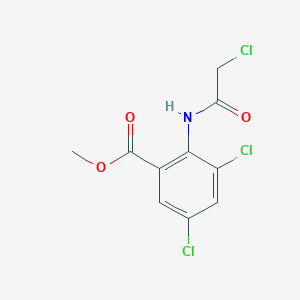 molecular formula C10H8Cl3NO3 B3252169 Methyl 3,5-dichloro-2-(2-chloroacetamido)benzoate CAS No. 214327-89-6