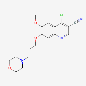 3-Quinolinecarbonitrile, 4-chloro-6-methoxy-7-[3-(4-morpholinyl)propoxy]-