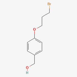 molecular formula C10H13BrO2 B3252195 (4-(3-Bromopropoxy)phenyl)methanol CAS No. 214614-64-9